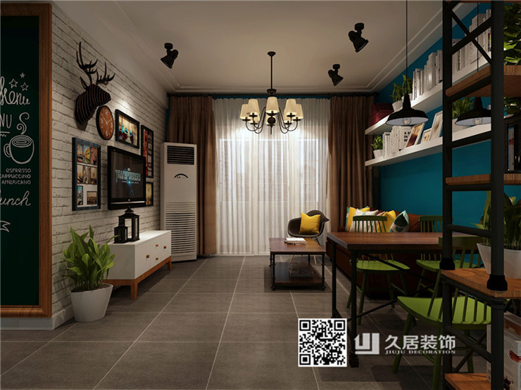 藍(lán)色調(diào)的后現(xiàn)代裝修風(fēng)格